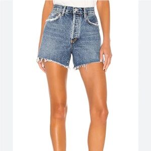 Agolde Blue Jean Shorts
